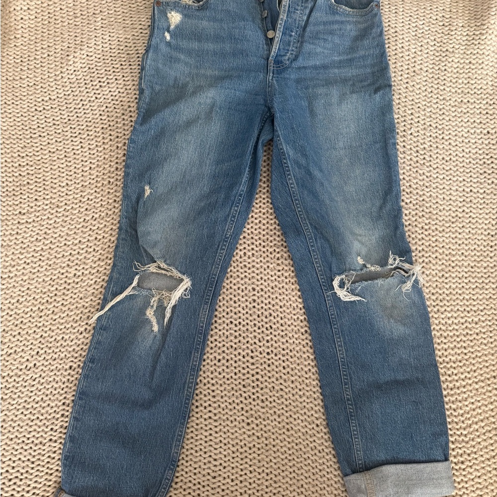 GAP High Rise Cheeky Straight Jeans - Blue